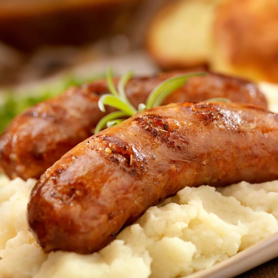 Grilované Sardelki s Bramborovou Kaší